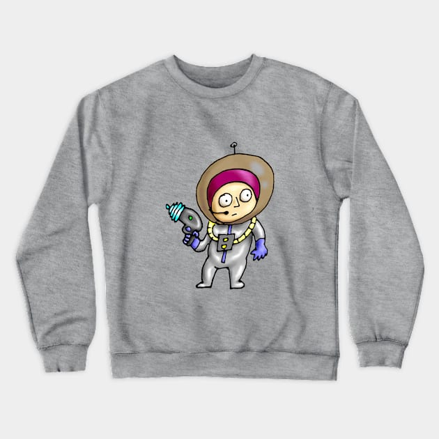 The Spaceman Crewneck Sweatshirt by FieryWolf